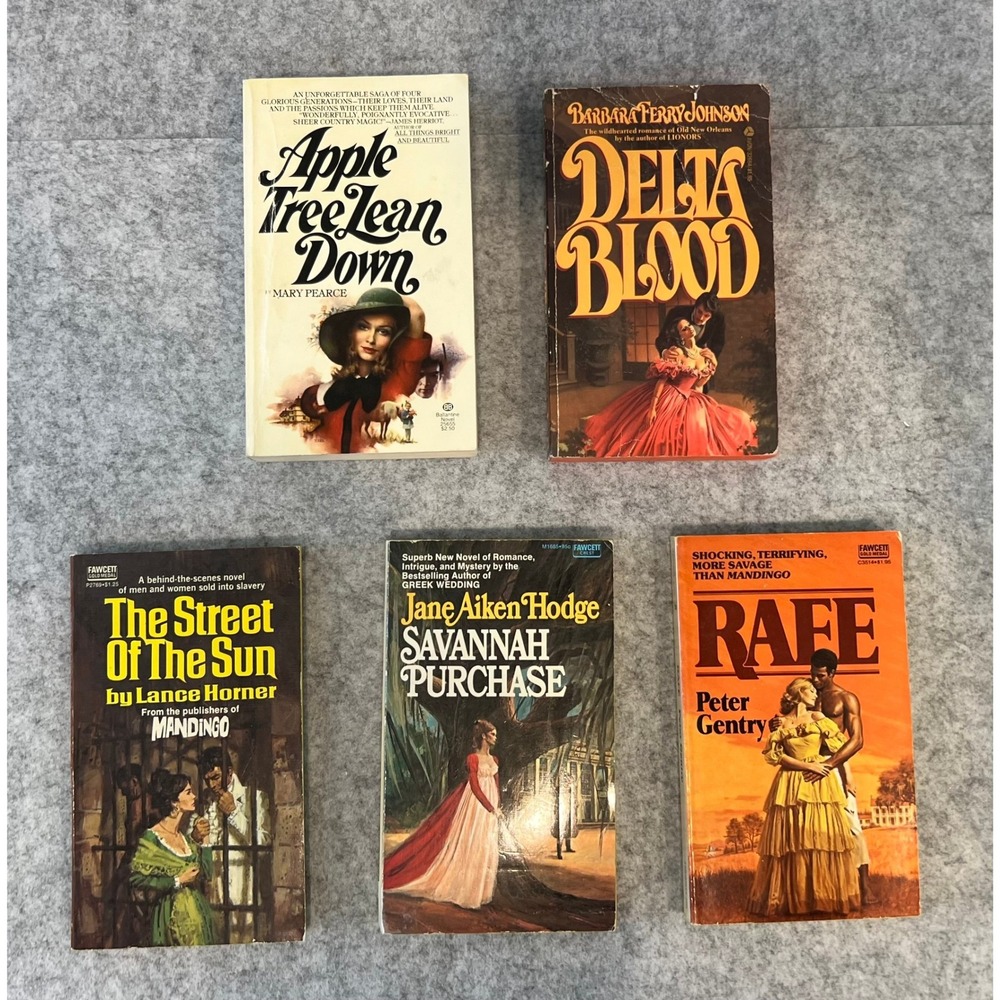 Bundle of 5 Historical Fiction/Historical Romance Vintage Paperback Books